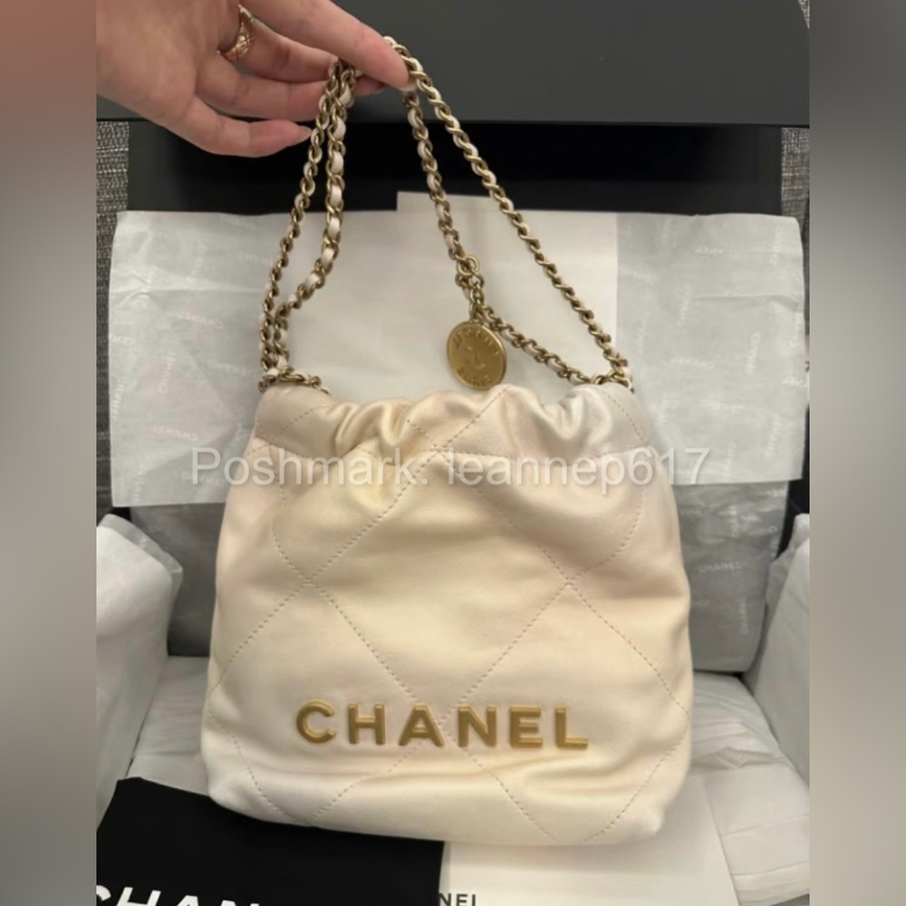 Chanel 22 Mini Ecru (NWT)